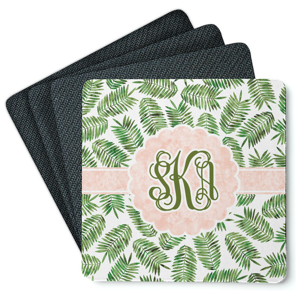 Tropical Leaves Coaster Rubber Back - Main