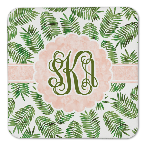 Tropical Leaves Coaster Set - FRONT (one)