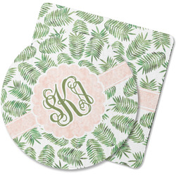 Tropical Leaves Rubber Backed Coaster (Personalized)