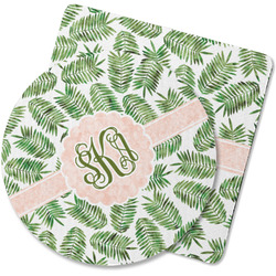 Tropical Leaves Rubber Backed Coaster (Personalized)