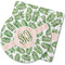 Tropical Leaves Rubber Backed Coaster (Personalized)
