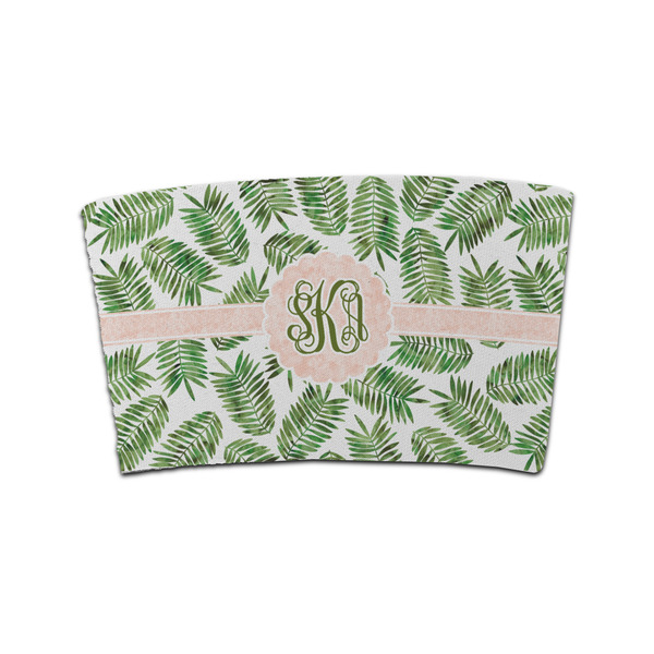 Custom Tropical Leaves Coffee Cup Sleeve (Personalized)