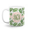 Tropical Leaves Coffee Mug - 11 oz - White