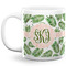 Tropical Leaves Coffee Mug - 20 oz - White