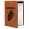 Tropical Leaves Leatherette Portfolio with Notepad - Small - Double Sided (Personalized)