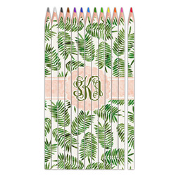 Tropical Leaves Colored Pencils (Personalized)