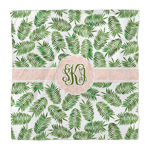 Tropical Leaves Comforter - Queen - Front