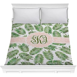 Tropical Leaves Comforter - Full / Queen (Personalized)