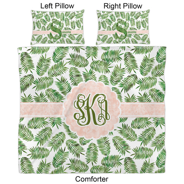 Tropical Leaves Comforter Set - King - Approval