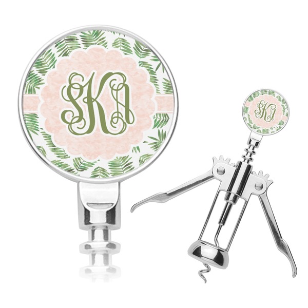 Custom Tropical Leaves Corkscrew (Personalized)
