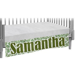 Tropical Leaves Crib Skirt (Personalized)