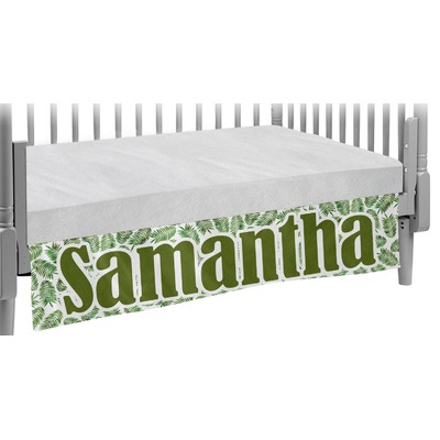 Tropical Leaves Crib Skirt (Personalized)