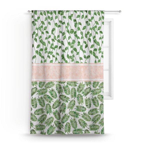 Custom Tropical Leaves Curtain Panel - Custom Size (Personalized)