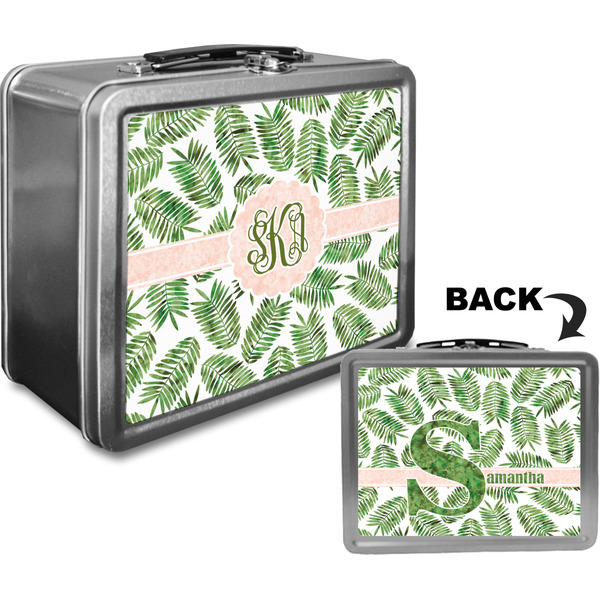 Tropical Leaves Custom Lunch Box / Tin Approval