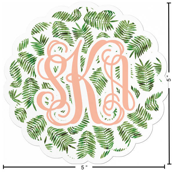 Tropical Leaves Custom Shape Iron On Patches - L - APPROVAL