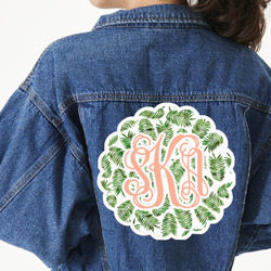 Tropical Leaves Twill Iron On Patch - Custom Shape - 3XL (Personalized)