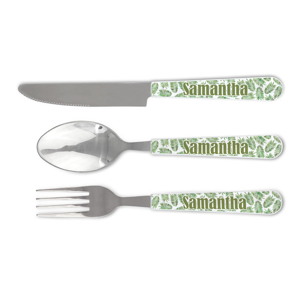 Custom Tropical Leaves Cutlery Set (Personalized)