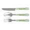 Tropical Leaves Cutlery Set - FRONT