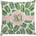 Tropical Leaves Decorative Pillow Case (Personalized)