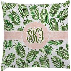 Tropical Leaves Decorative Pillow Case (Personalized)