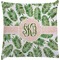 Tropical Leaves Decorative Pillow Case (Personalized)