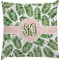 Tropical Leaves Decorative Pillow Case (Personalized)