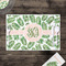 Tropical Leaves Disposable Paper Placemat - In Context