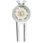Tropical Leaves Golf Divot Tool & Ball Marker (Personalized)