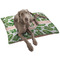 Tropical Leaves Dog Bed - Large LIFESTYLE