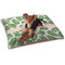 Tropical Leaves Dog Bed - Small w/ Monogram