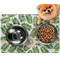Tropical Leaves Dog Food Mat - Small LIFESTYLE