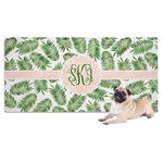 Tropical Leaves Dog Towel (Personalized)