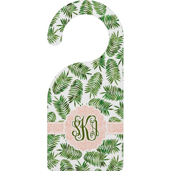 Custom Tropical Leaves Door Hanger (Personalized)