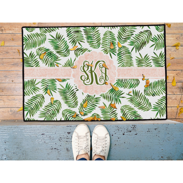 Tropical Leaves Door Mat - LIFESTYLE (Med)