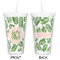 Tropical Leaves Double Wall Tumbler with Straw - Approval
