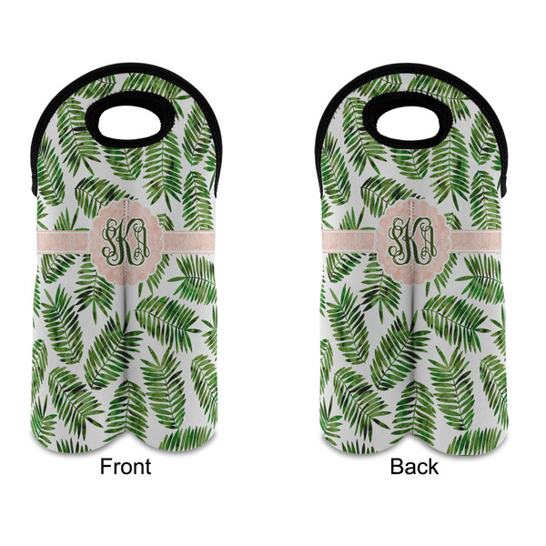 Tropical Leaves Double Wine Tote - APPROVAL (new)