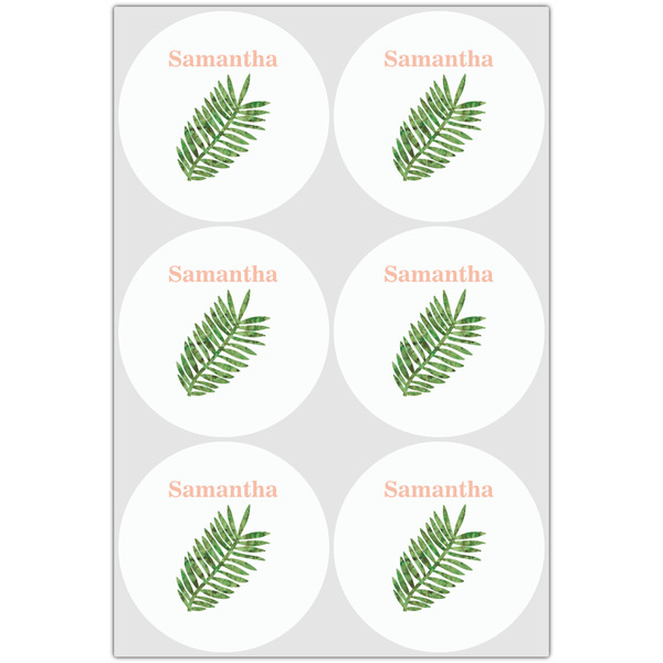 Tropical Leaves Drink Topper - Large - Set of 6