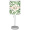 Tropical Leaves Drum Lampshade with base included