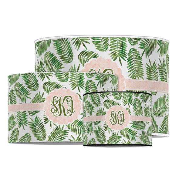 Tropical Leaves Drum Lampshades - MAIN