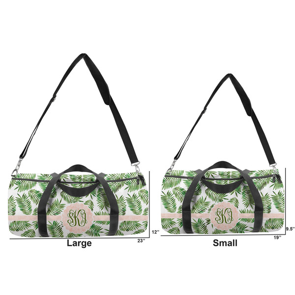 Tropical Leaves Duffle Bag Small and Large