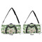 Tropical Leaves Duffle Bag Small and Large