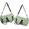 Tropical Leaves Duffle bag large front and back sides