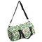 Tropical Leaves Duffle bag with side mesh pocket