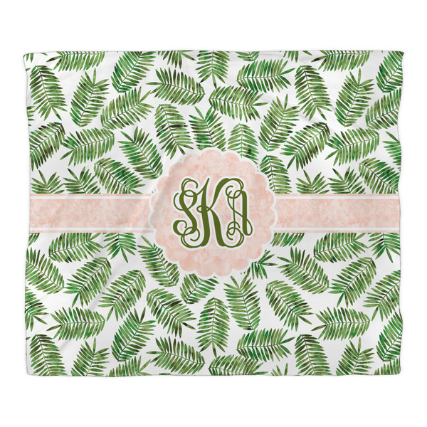 Tropical Leaves Duvet Cover - King - Front