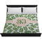 Tropical Leaves Duvet Cover - King - On Bed - No Prop