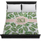 Tropical Leaves Duvet Cover - Queen - On Bed - No Prop