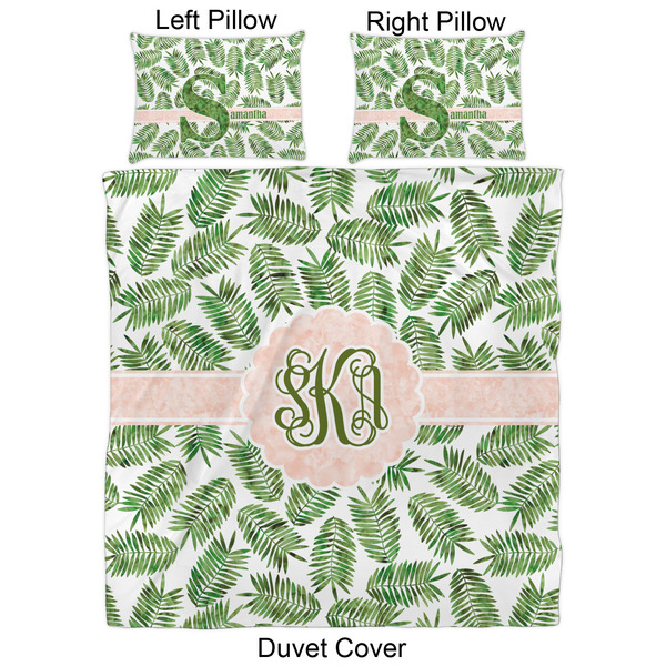 Tropical Leaves Duvet Cover Set - Queen - Approval