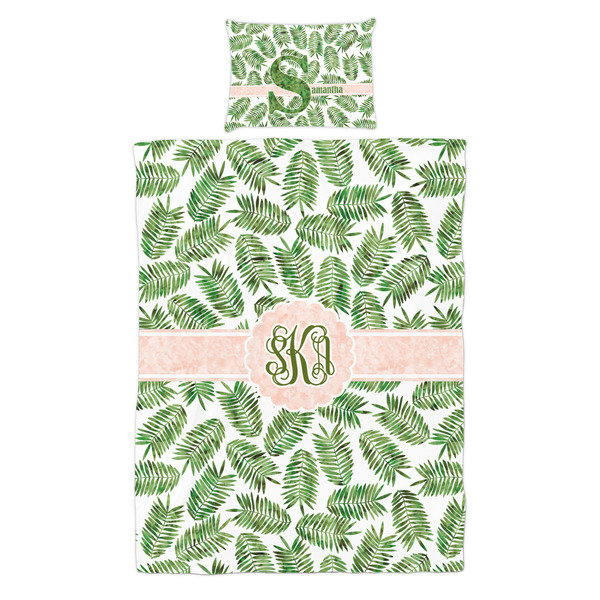 Tropical Leaves Duvet Cover Set - Twin - Alt Approval