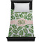 Tropical Leaves Duvet Cover - Twin - On Bed - No Prop