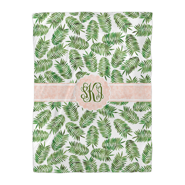 Tropical Leaves Duvet Cover - Twin XL - Front